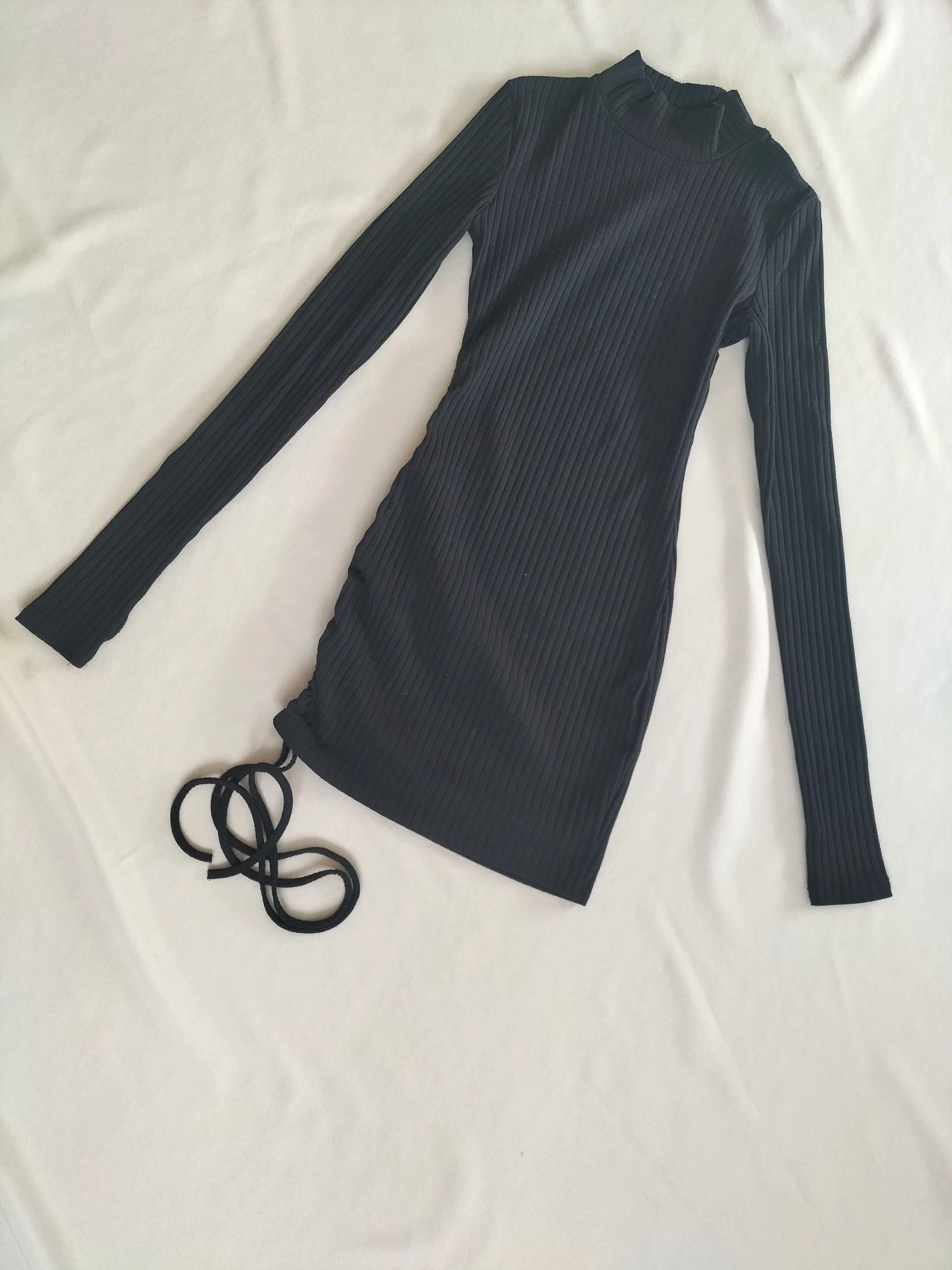 Black Ribbed Sweater Dress S (Also fits XS) | Brandless | Very good condition | Black – photo 4